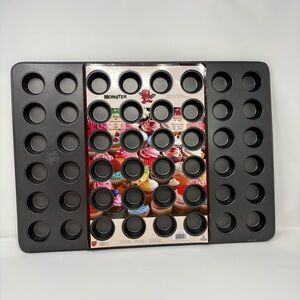 Monster Mini Cupcake Muffin Pan 48 Count Non Stick NEW  21”X 15” Love Cooking Co